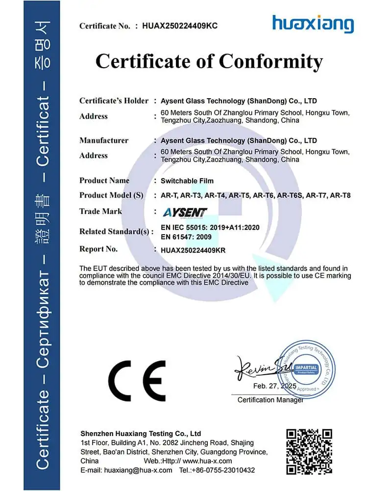 CE Certificate